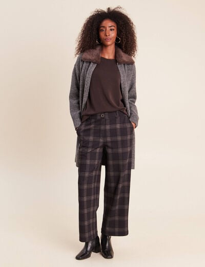Pantalon gris femme