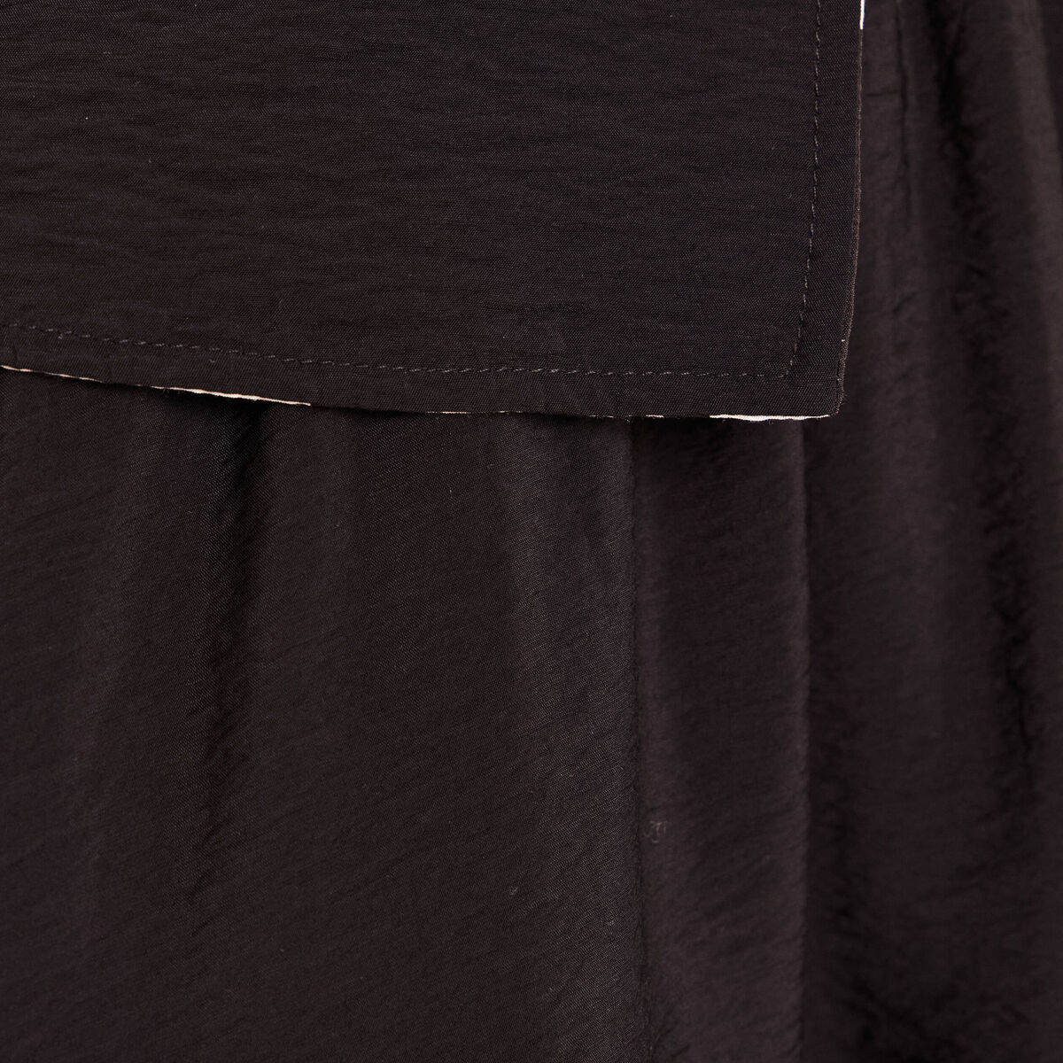 Robe longue r&eacute;versible et amovible noir femme