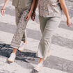 Pantalon r&eacute;versible gris femme