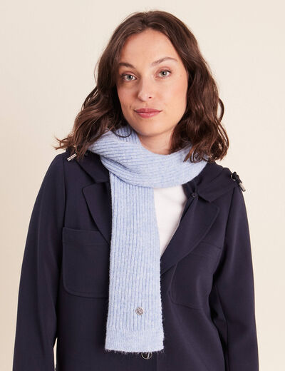 &Eacute;charpe denim snow gris femme