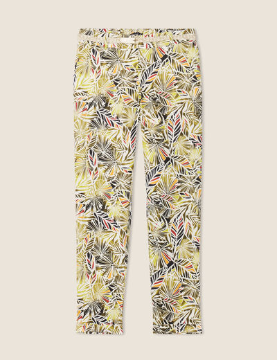 Pantalon à ceinture vert femme
