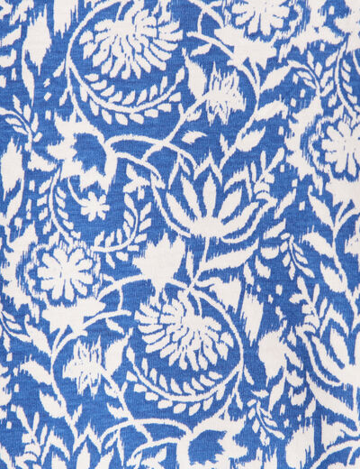 T-shirt manches courtes bleu femme