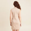 Robe droite r&eacute;versible taupe femme