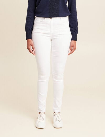 Pantalon magique Le L&eacute;ger coupe ajust&eacute;e blanc femme