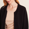Gilet réversible manches longues noir femme