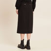 Jupe midi crayon noir femme