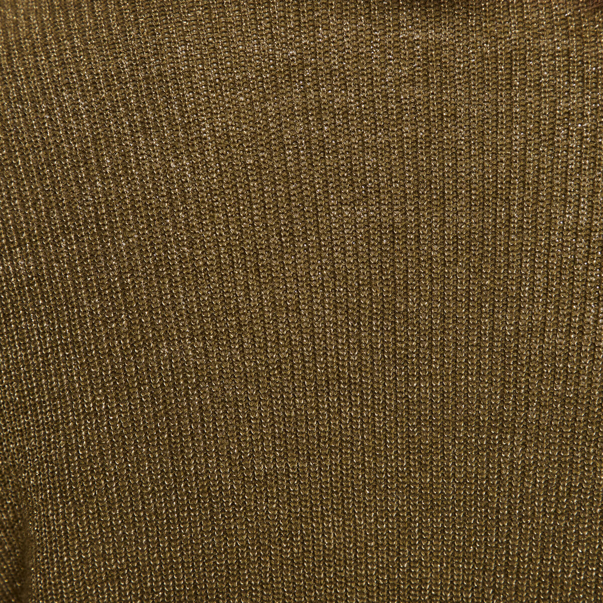 Gilet manches longues vert olive femme