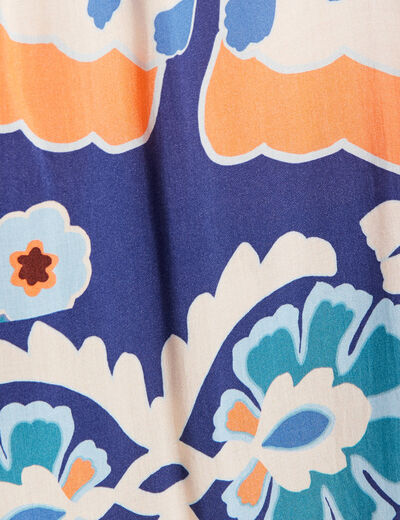 Blouse manches courtes bleu femme