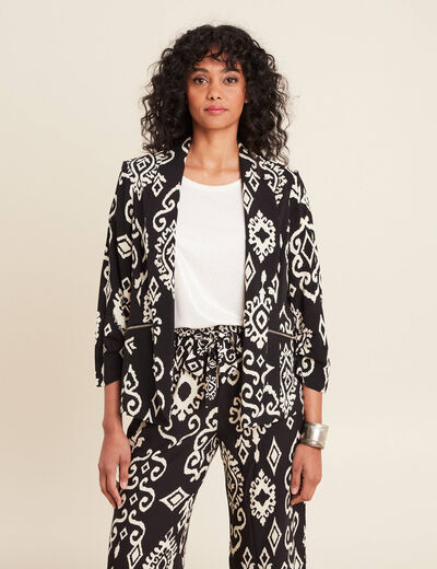 Veste esprit tailleur noir femme