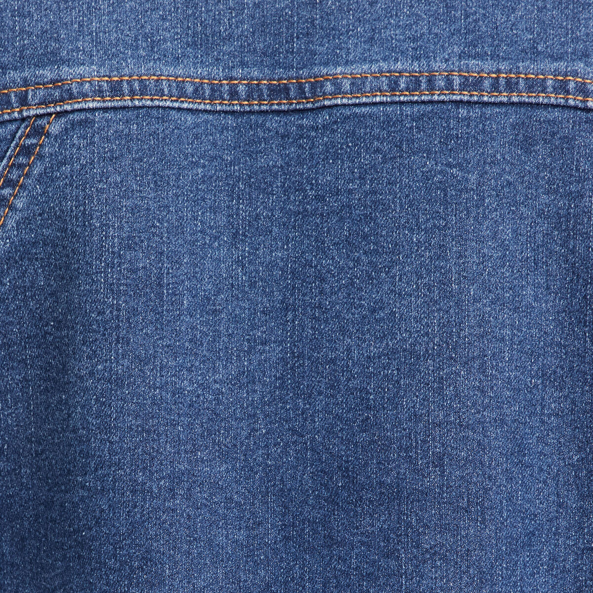 Veste droite sans manches en jean denim stone femme