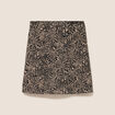 Jupe jacquard taille standard beige femme