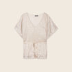 T-shirt manches courtes beige femme