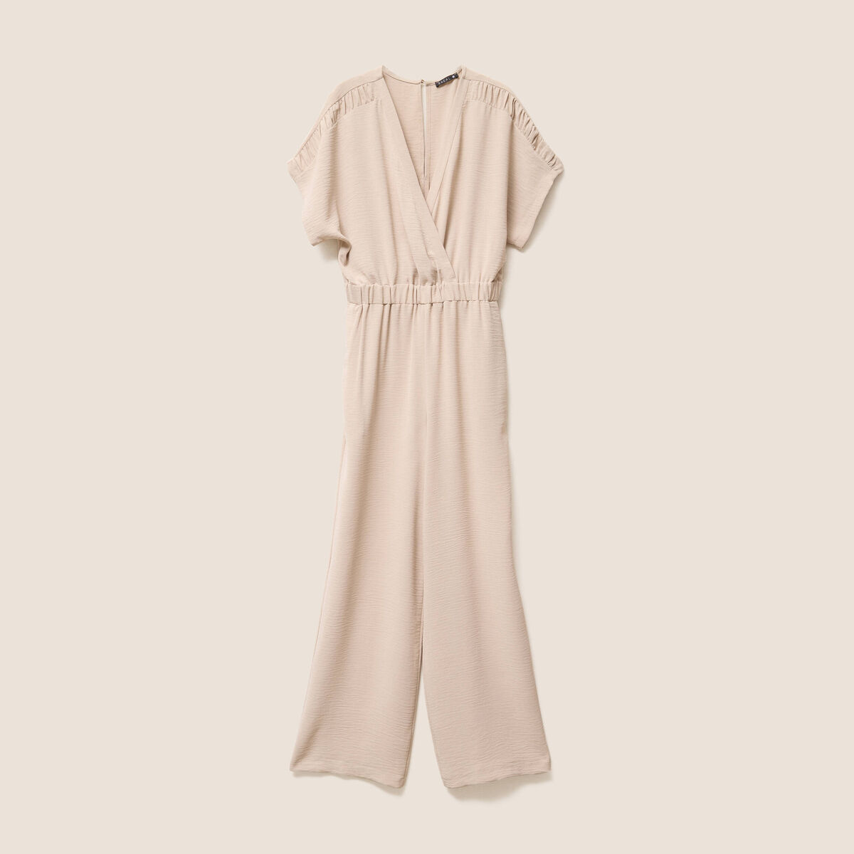 Combinaison col croisé gris clair femme