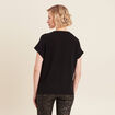 T-shirt manches courtes noir femme