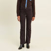 Pantalon magique L'Unique coupe bootcut marron fonc&eacute; femme