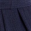 Combinaison large col v manches courtes bleu marine femme