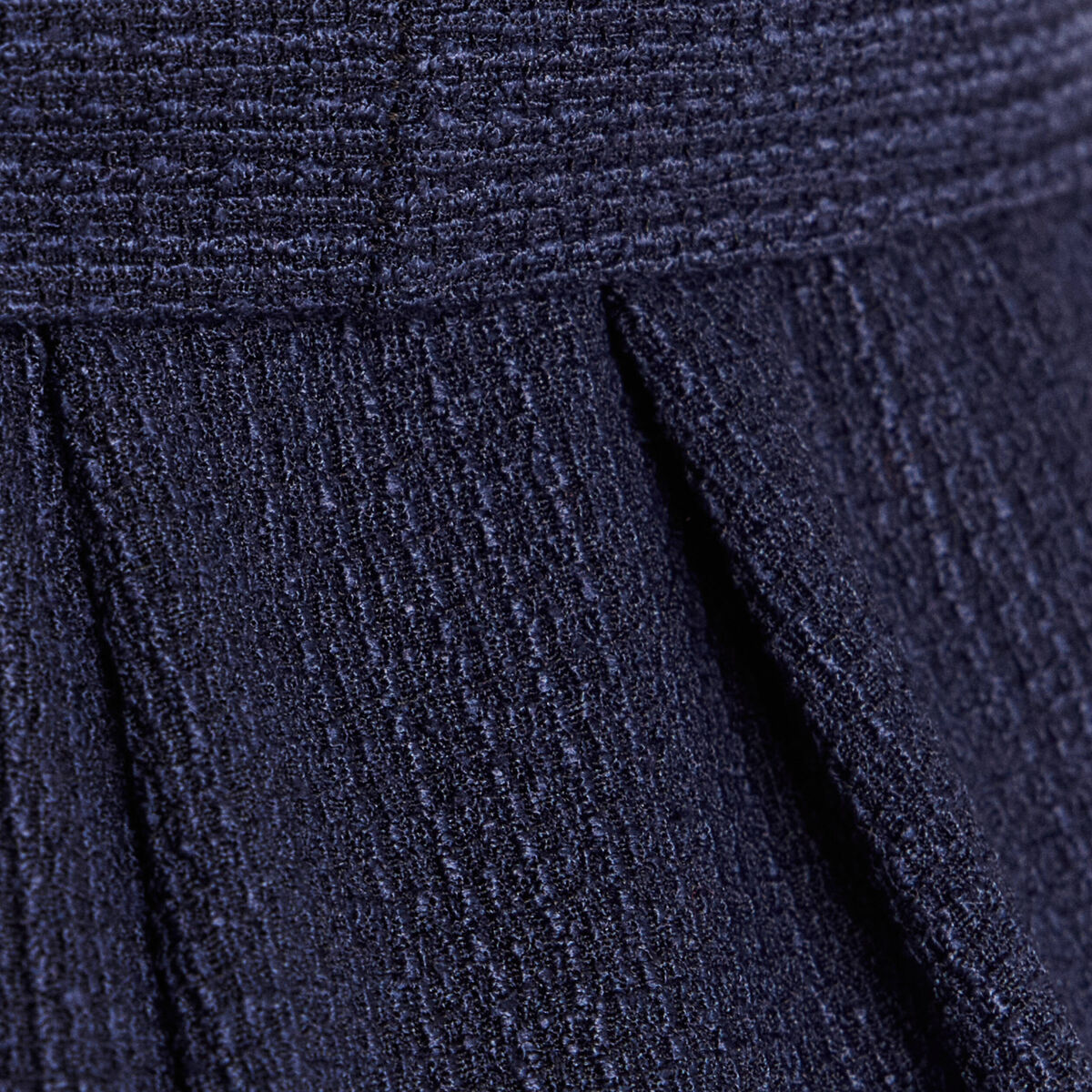 Combinaison large col v manches courtes bleu marine femme