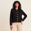 Gilet manches longues noir femme