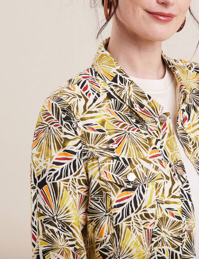Veste boutonnée vert femme