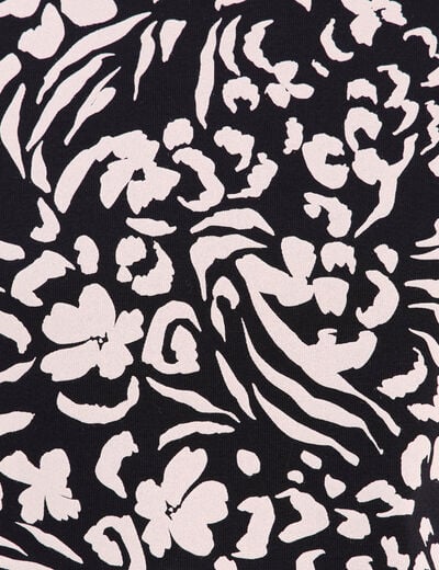 T-shirt en coton biologique noir femme