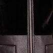 Manteau fausse fourrure capuche amovible noir femme