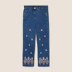 Pantalon magique Le L&eacute;ger coupe droite bleu femme