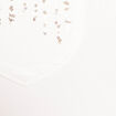 Pantalon ajusté sequins blanc femme