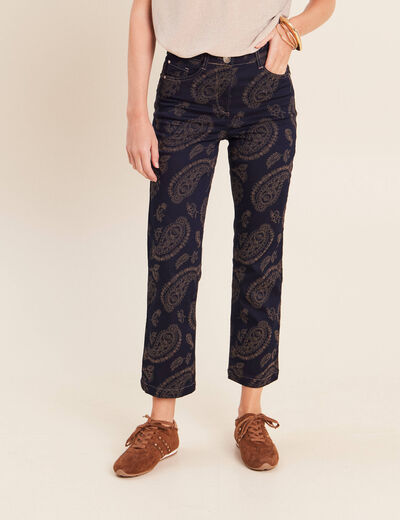 Pantalon magique Le L&eacute;ger coupe droite beige femme