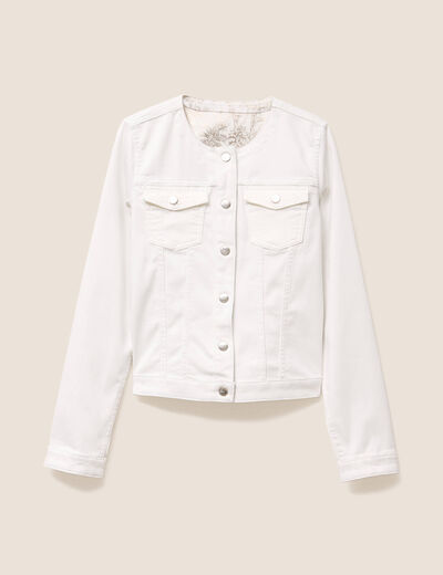 Veste réversible cintrée blanc femme