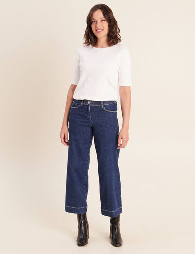 Pantalon magique coupe large l'unique denim stone femme