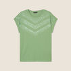 T-shirt manches courtes vert femme