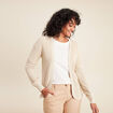 Gilet manches longues couleur or femme