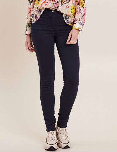 Pantalon magique Le L&eacute;ger coupe ajust&eacute;e bleu marine femme
