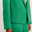 Veste city droite manches 3/4 vert femme
