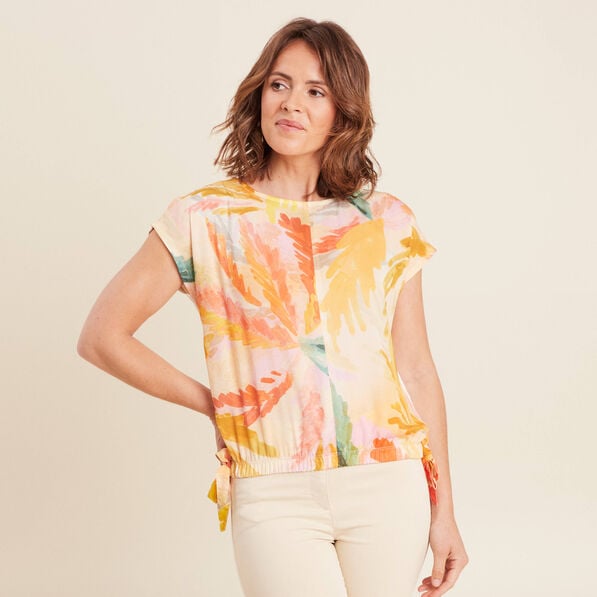 top bas resserre multicolore femme Top bas resserré multicolore femme