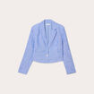 Veste esprit blazer bleu gris femme
