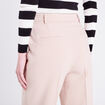 Pantalon city large sable femme