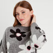 Pull manches longues gris clair femme