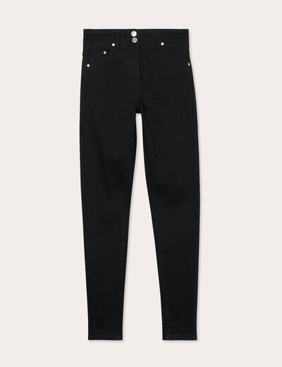 Jeans skinny 5 poches denim noir femme