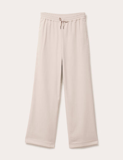 Pantalon large fluide sable femme