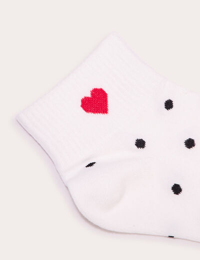 Lot de 3 paires chaussettes ecru femme