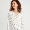 Chemise manches longues blanc femme