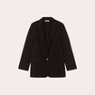 Veste blazer fluide noir femme