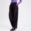 Pantalon city droit pinces noir femme