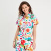 Chemise manches courtes blanc femme