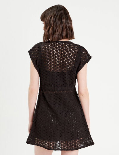 Paréo à nouer sur la taille noir femme