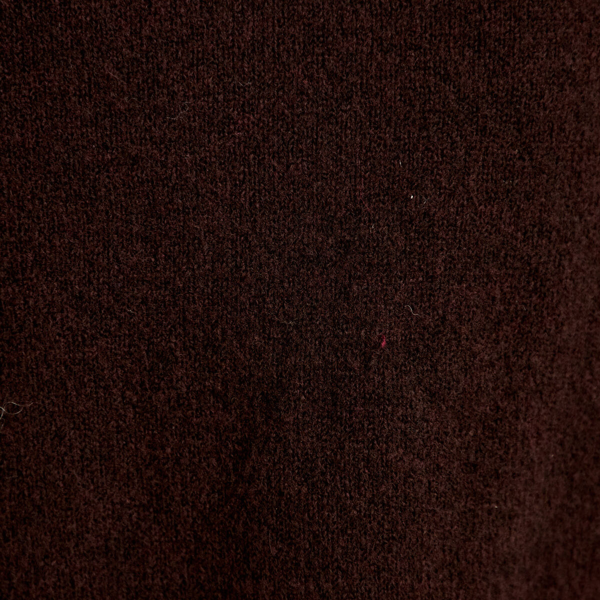 Gilet manches longues broderies col rond marron fonc&eacute; femme