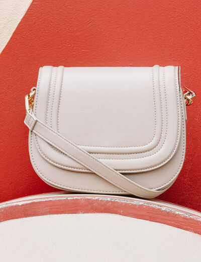 Sac arrondi sable femme