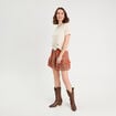 T-shirt broderie anglaise ecru femme