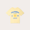 T-shirt manches courtes jaune clair femme